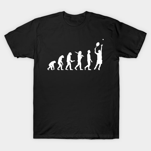 Funny Tennis Evolution Gift For Tennis Players T-Shirt by OceanRadar